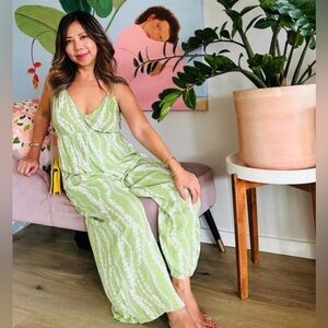 Ava Sky Fighting Eel Jumper Josie Jumpsuit Small Green